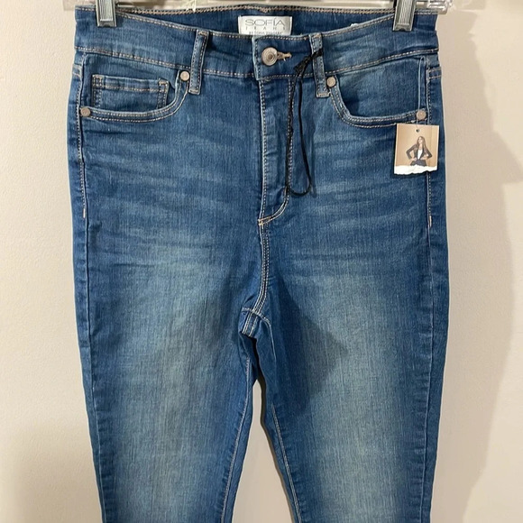 NWT Sofia Jeans By Sofia Vergara Rosa Super HR Curvy Ankle Denim Ankle 2 - Picture 2 of 16